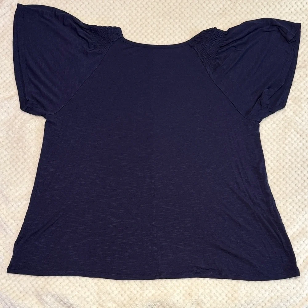 🔥 EUC Lane Bryant Navy Blue Top Bundle – Women’s 18/20 (3 Pieces)